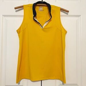 Lucky in Love Yellow and Black Tank Top